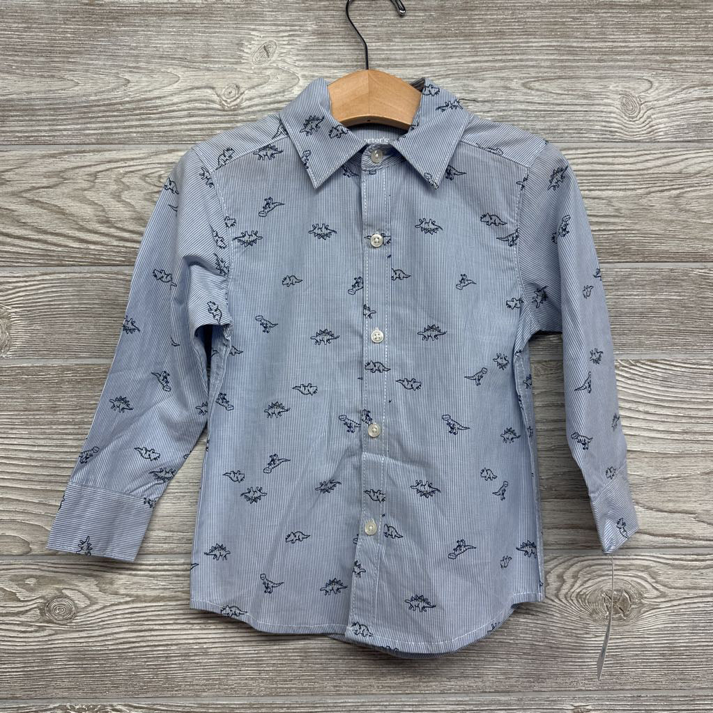 NEW Button Up Shirt Dinosaurs 2t