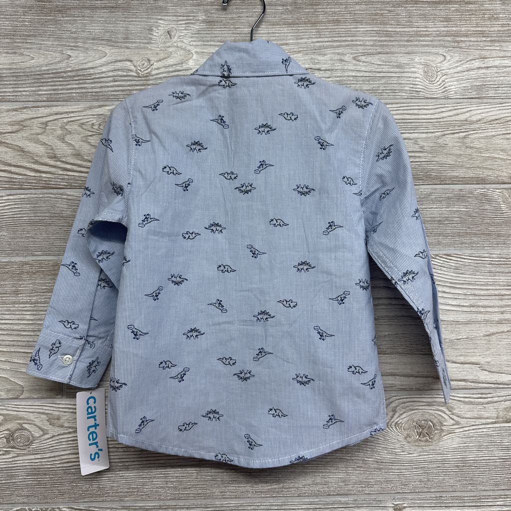 NEW Button Up Shirt Dinosaurs 2t