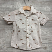 Button Up SS Shirt Dogs 2t