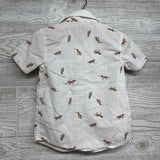 Button Up SS Shirt Dogs 2t