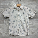 Button Up SS Shirt Palm Trees 2t