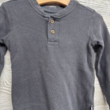Organic Waffle Knit Henley Shirt 2t