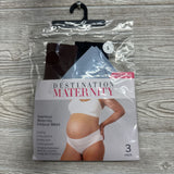 NEW 3 Pk Seamless Maternity Fold Over Bikini Underwear Small