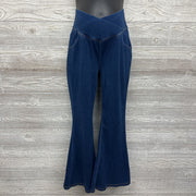 Flex Cross Panel Knit Flare Jeans Large
