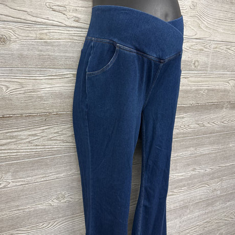 Flex Cross Panel Knit Flare Jeans Large