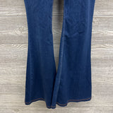 Flex Cross Panel Knit Flare Jeans Large