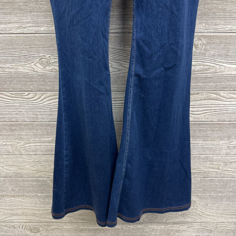 Flex Cross Panel Knit Flare Jeans Large