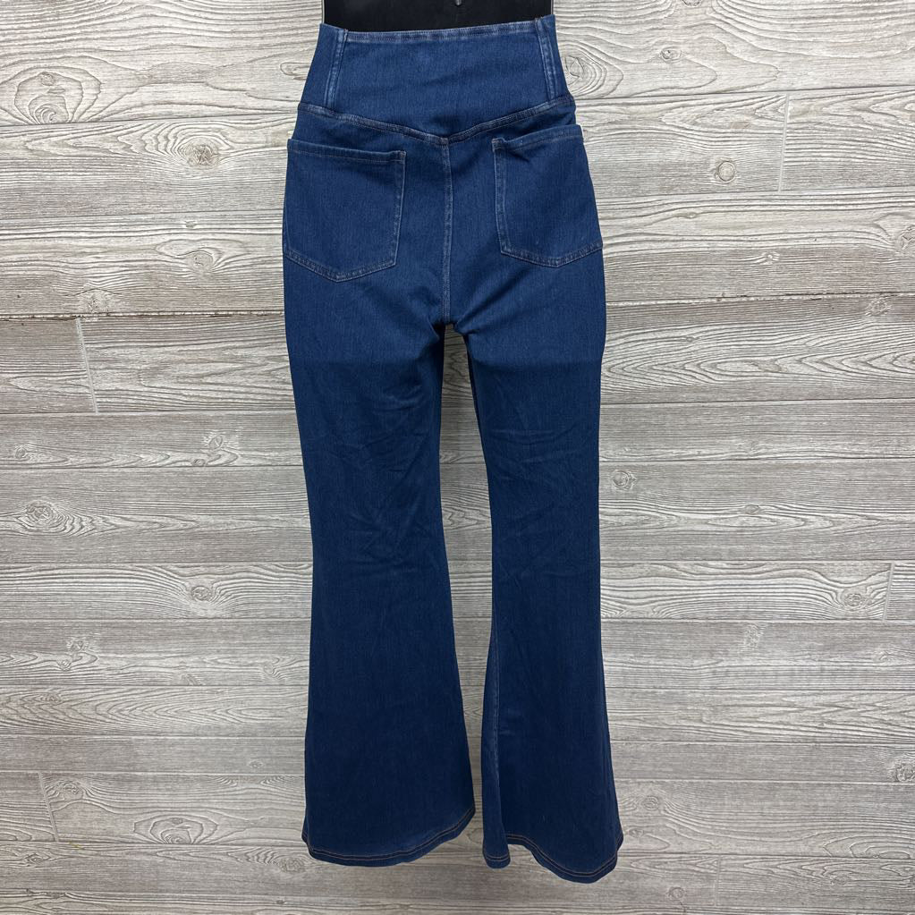 Flex Cross Panel Knit Flare Jeans Large