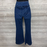 Flex Cross Panel Knit Flare Jeans Large