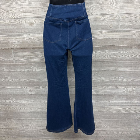 Flex Cross Panel Knit Flare Jeans Large