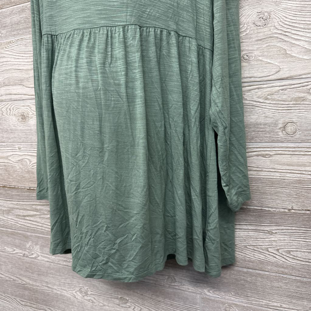 NEW LS V Neck Babydoll Shirt XXL