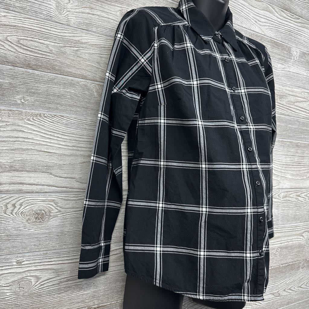 LS Plaid Button Up Shirt Small
