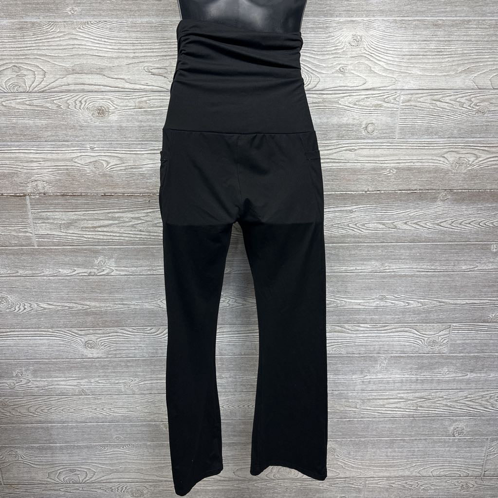 Ruched Full Panel Flare Pants Large