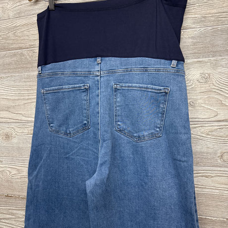 Full Panel Wide Leg Jeans Frayed XL