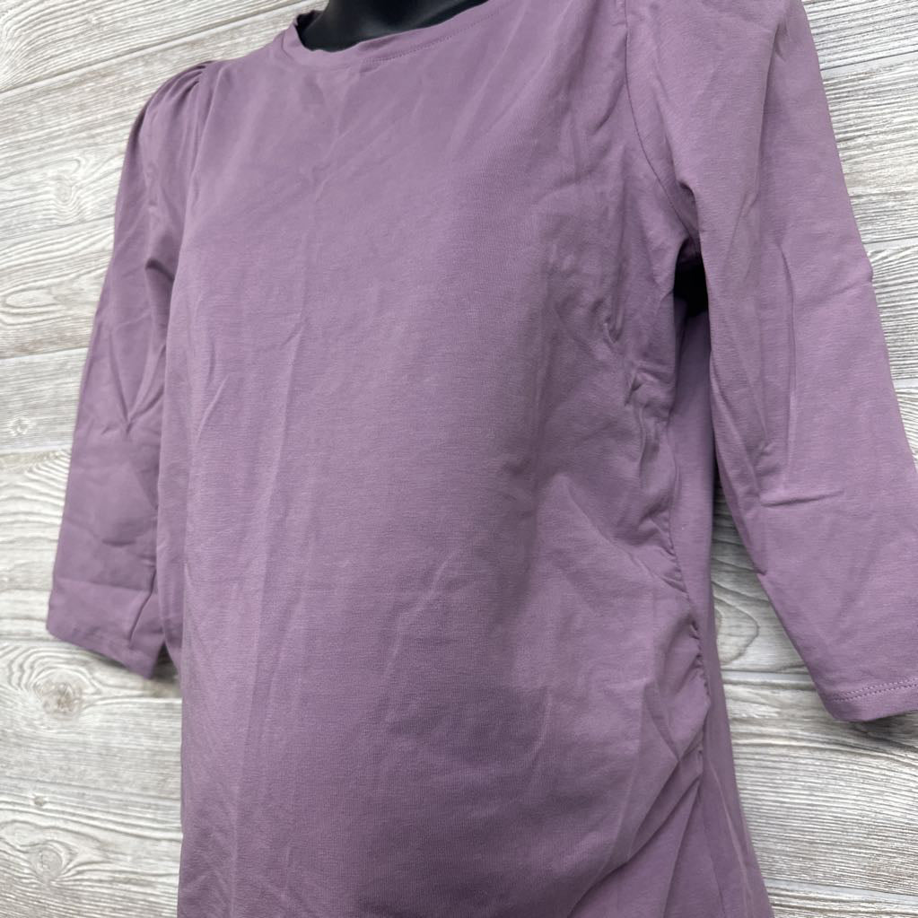 Puff Shoulder Ruched Shirt Small