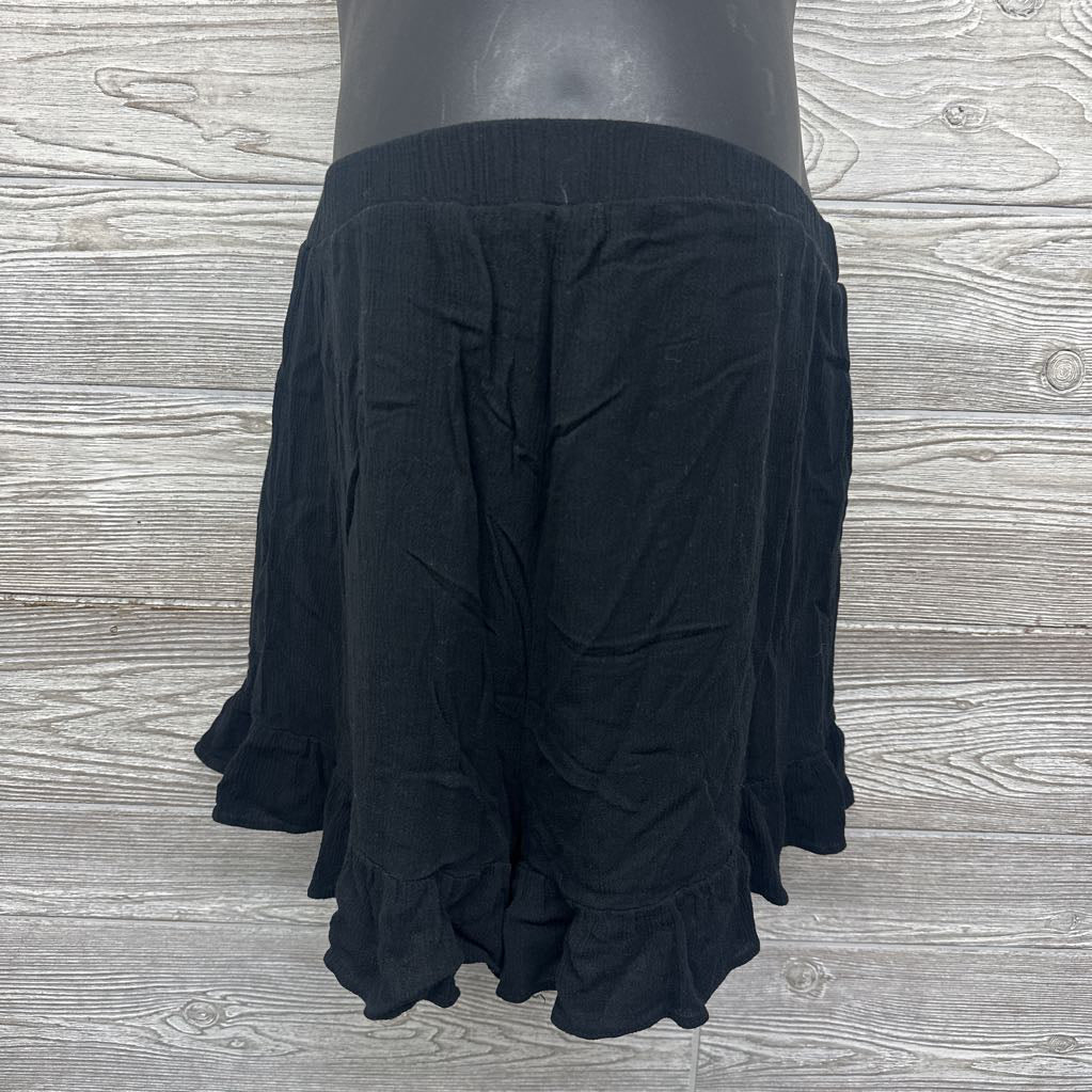 Over Belly Ruffle Trim Shorts Medium