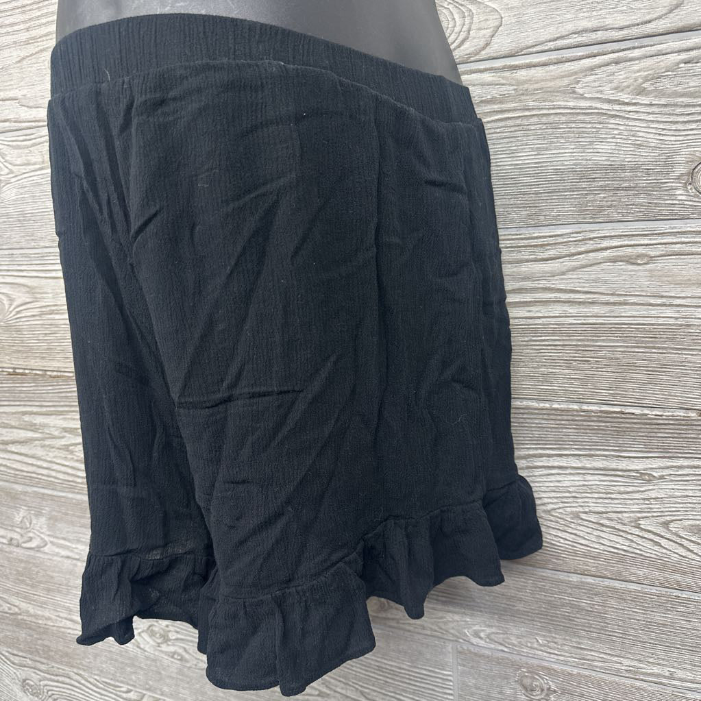 Over Belly Ruffle Trim Shorts Medium