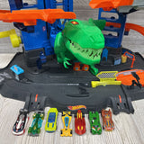 Ultimate Garage W/ T Rex Dinosaur