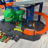 Ultimate Garage W/ T Rex Dinosaur