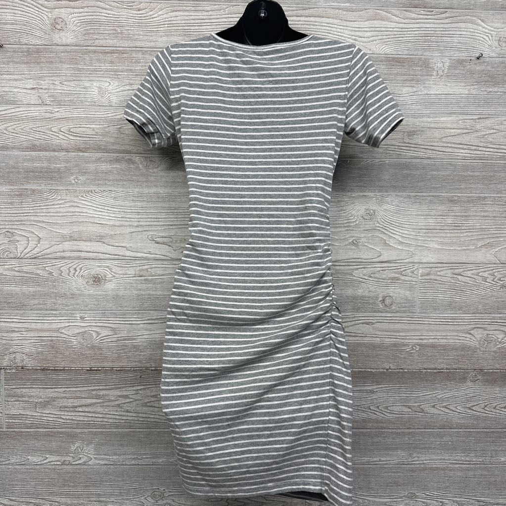 Ruched Dress Stripes Medium
