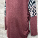 LS Shirt Animal Print Stripes XXL