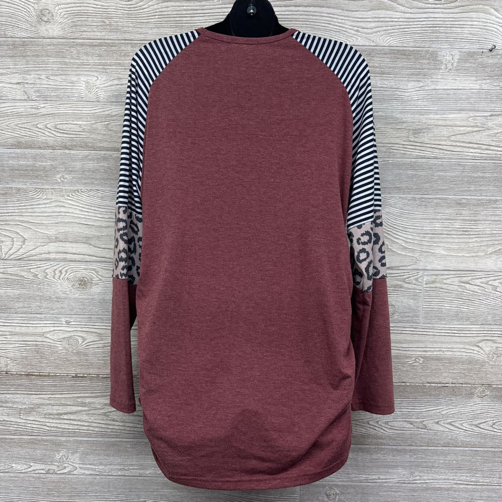 LS Shirt Animal Print Stripes XXL