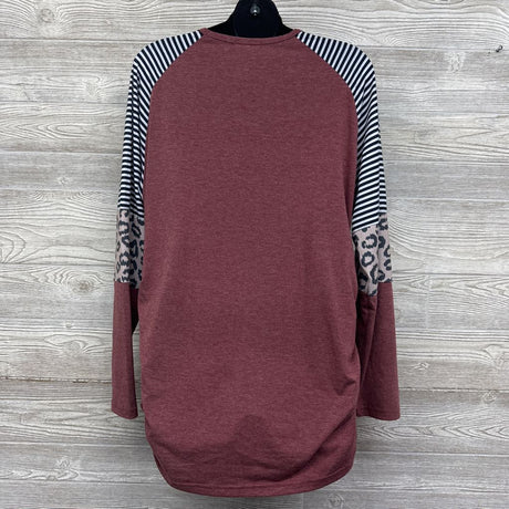 LS Shirt Animal Print Stripes XXL