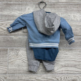 Jacket 2, Bodysuit Solid & French Terry Joggers NB