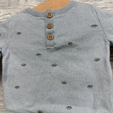 Knit Henley Sweater & Pants Dinosaurs Dots NB