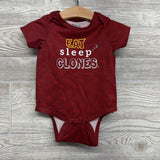 Bodysuit Eat Sleep Clones & Harem Shorts ISU 3-6M