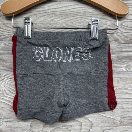 Bodysuit Eat Sleep Clones & Harem Shorts ISU 3-6M