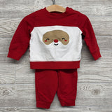 Crewneck Santa & French Terry Joggers 12M