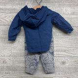 Henley Hoodie & French Terry Joggers Sharks 12M *