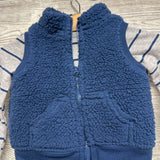 Plush Vest, LS Bodysuit & Joggers Stripes 3M