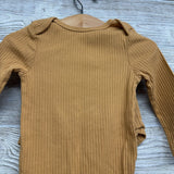 LS Ribbed Bodysuit & Bummies W/ Bandana Bib 12M