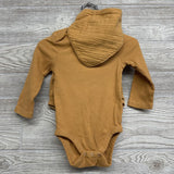 LS Ribbed Bodysuit & Bummies W/ Bandana Bib 12M