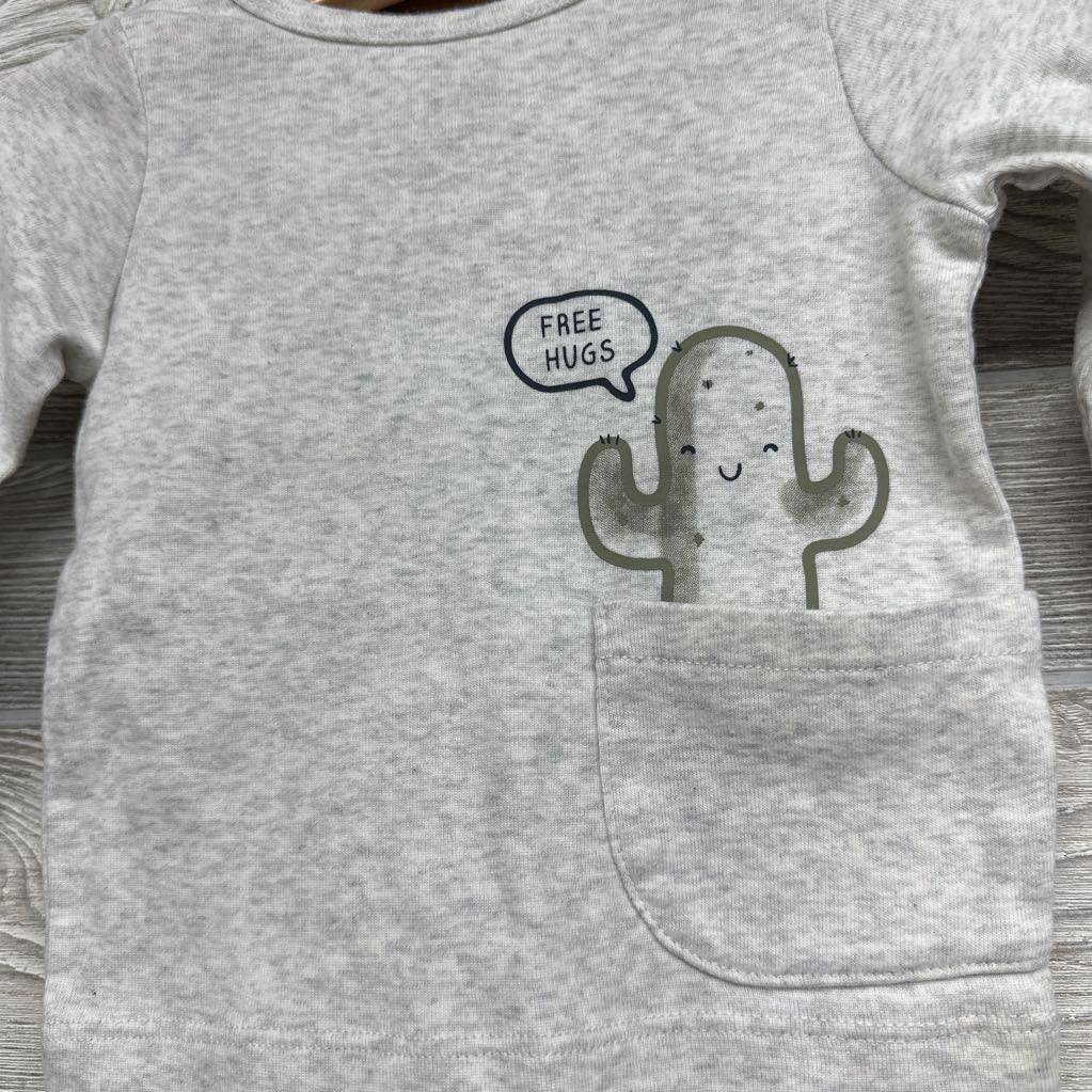 LS Shirt Free Hugs & Joggers 12M