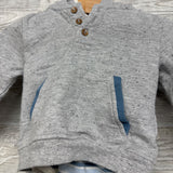 Bodysuit Stripes ,Henley Hoodie & Jogger Sweatpants 3-6M