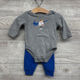 LS Bodysuit Baseball Swoosh & French Terry Joggers Swoosh 6M
