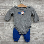 LS Bodysuit Baseball Swoosh & French Terry Joggers Swoosh 6M