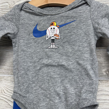 LS Bodysuit Baseball Swoosh & French Terry Joggers Swoosh 6M