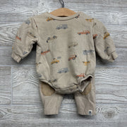 Crewneck Romper & Sweatpants Cars 3-6M