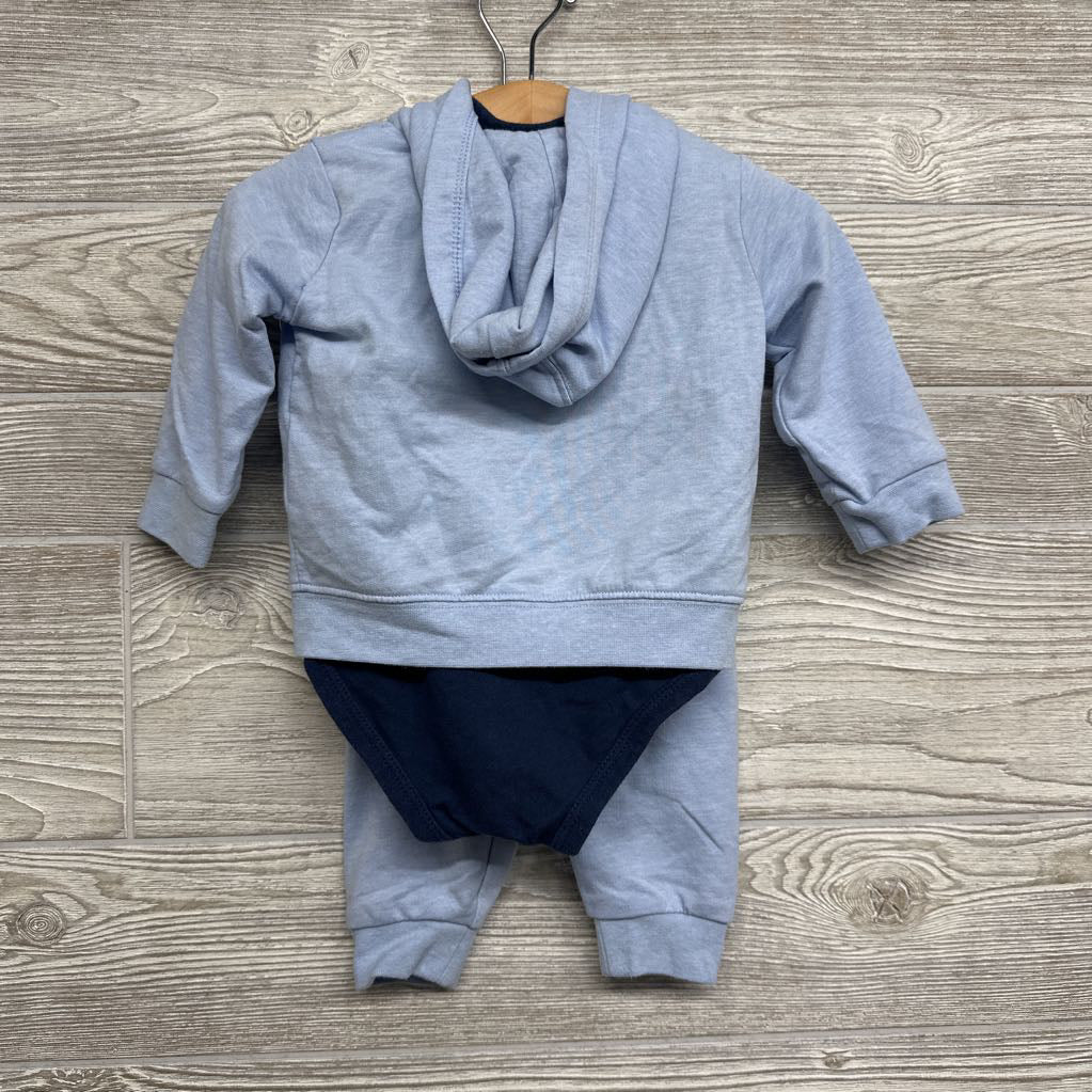 Full Zip Hoodie, Bodysuit & Joggers Swoosh 6M