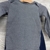 Fleece Vest Dinosaurs, LS Bodysuit Stripes & Fleece Joggers 12M