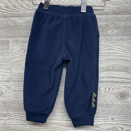 Fleece Vest Dinosaurs, LS Bodysuit Stripes & Fleece Joggers 12M