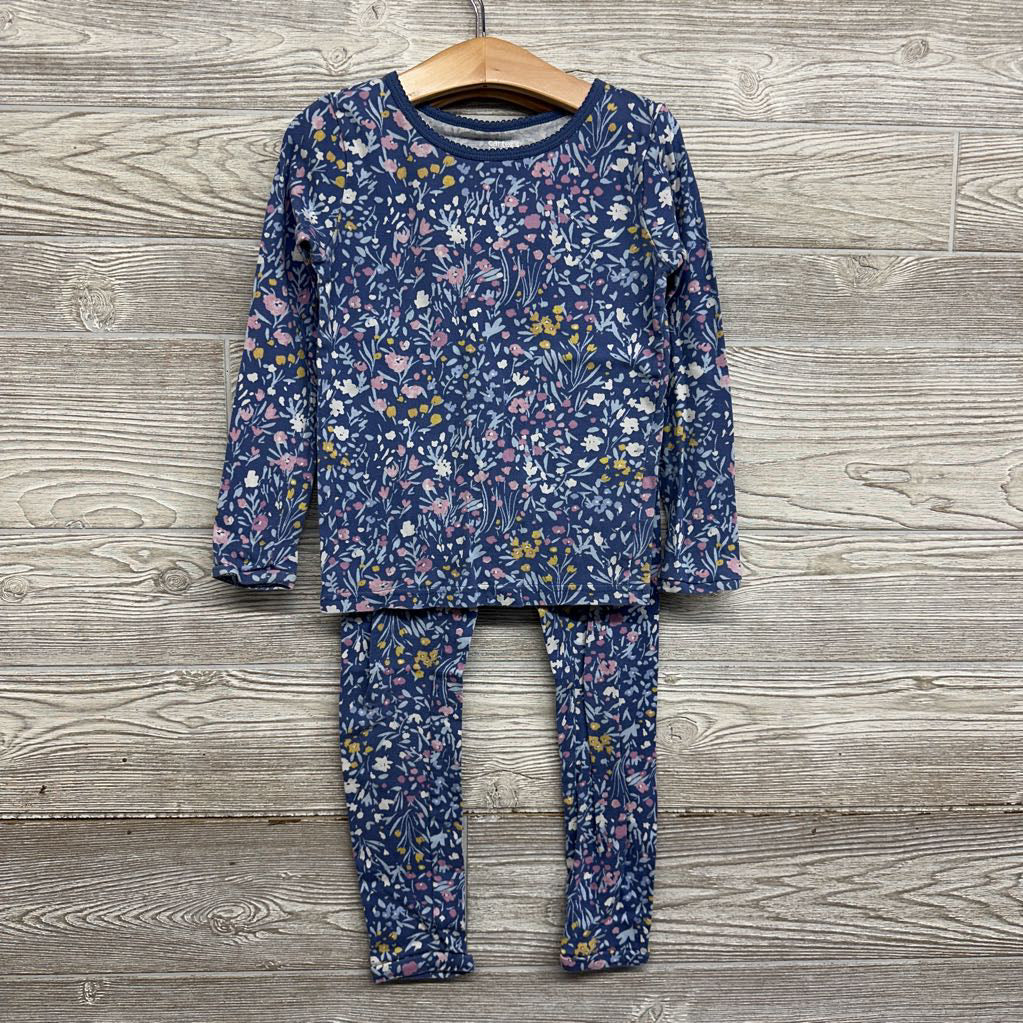 2 Pc LS PJs Flowers 7