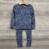 2 Pc LS PJs Flowers 7