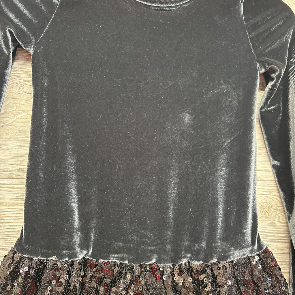 NEW LS Velvet Sequin Dress 8