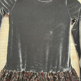NEW LS Velvet Sequin Dress 8