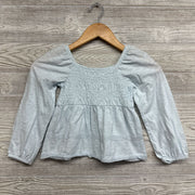LS Off Shoulder Shirt Macrame Trim 6-7